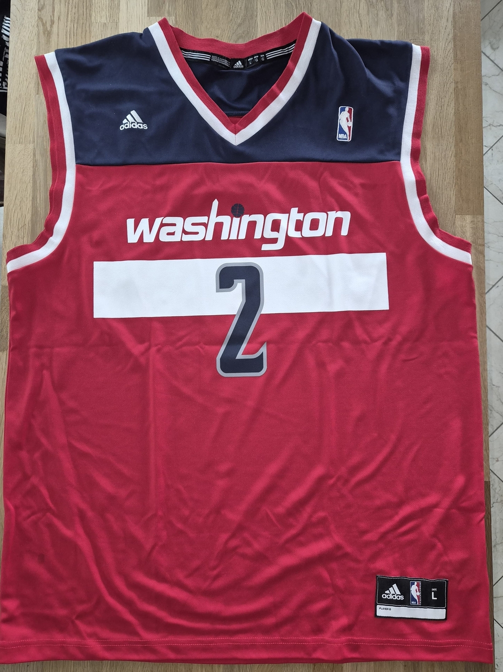 adidas Washington red and navy Basketball Jersey #2